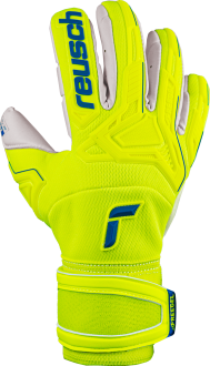 Reusch Attrakt Freegel Gold X Finger Support 5270960 2001 white blue yellow front